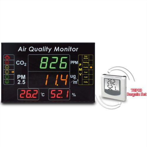 DMB04 Chất lượng không khí trong nhà đa chức năng 4 trong 1 Màn hình