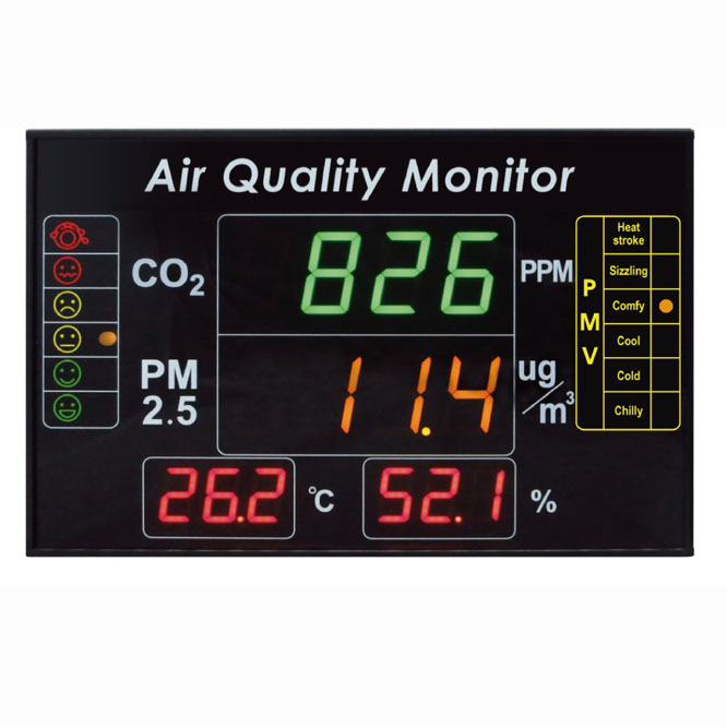 DMB05 Chất lượng không khí trong nhà đa chức năng 4 trong 1 Màn hình
